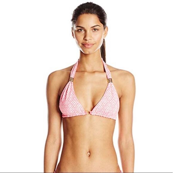 Beach Bunny Coral Reef Halter Bikini Top nwt - Picture 1 of 7